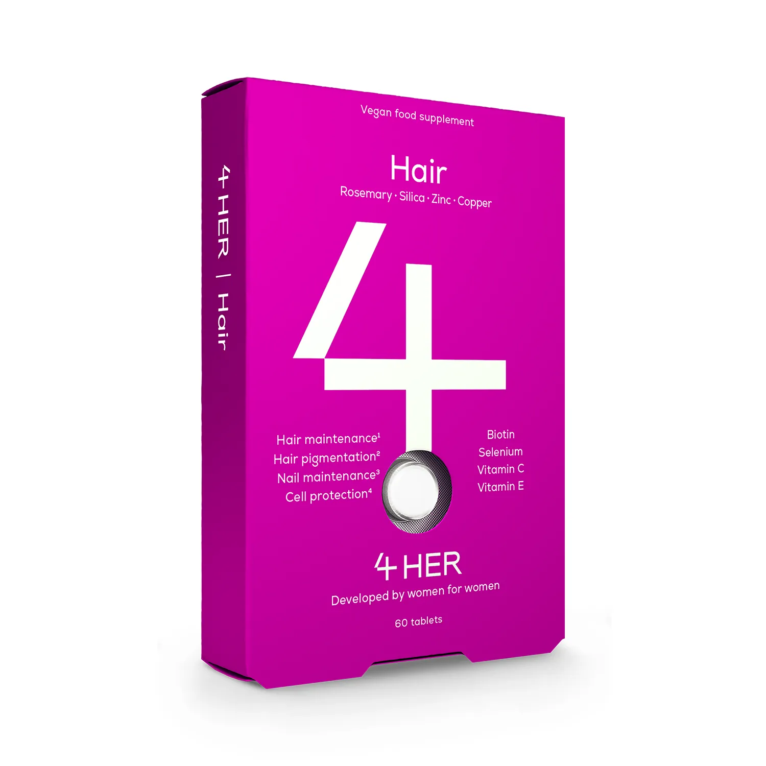 4Her Hair Supplements For Women 60 Vegan Tablets