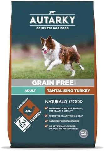 Autarky Grain Free Tantalising Turkey and Potato Hypoallergenic Dry Dog Food with Mobility Joint Support, 12 kg