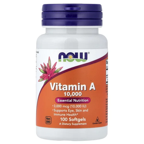 Vitamin A, 3,000 mcg (10,000 IU), 100 Softgels